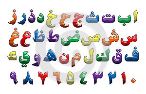 Hijaiyah letters & Arabic numbers printable