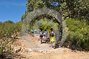 Hike in the Sierra de Andujar Natural Park, Jaen province, Spain