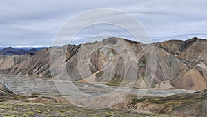 Hike Skalli - Landmannalaugar, short trek near by hot springs