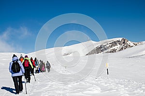 A hike in winter