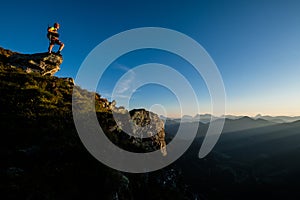 Hiker in the Alps