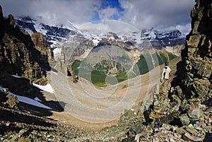 Hiker in Banff national parc