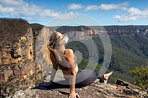 Hiker basking in the sunshine during the coronavirus pandemic