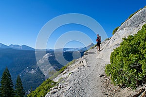 Hiker on a Cliff