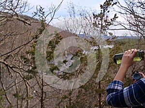 Hiker Drinking Water