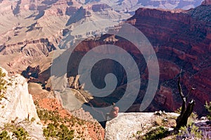 Hiker in Grand Canyon National Park, USA