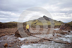 Hiker Laugavegur Trek - Iceland