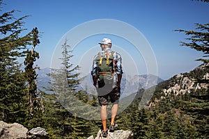 Hiker on lician way