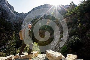 Hiker on lycian way