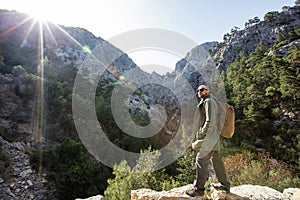 Hiker on lycian way