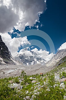 Hiker in mountans