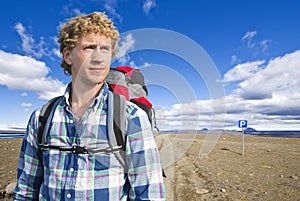 Hiker portrait