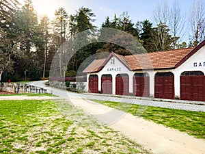 Hiker\'s point of view along the Parque Termal de Pedras Salgadas