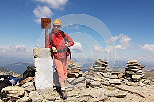 Hiker on the summit