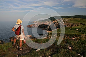 Hiker at White Point