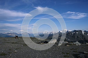 Hikers atop Whistlers Mountain