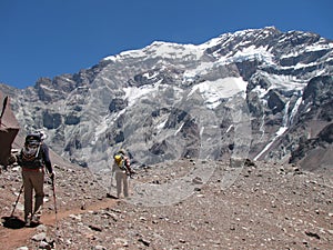 Hikers in the mountain