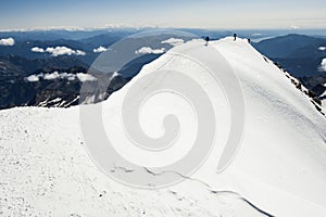 Hikers on the mountains