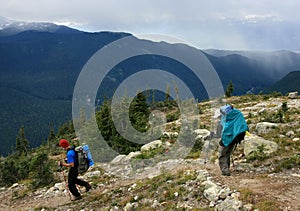 Hikers on the Trail near Whistler