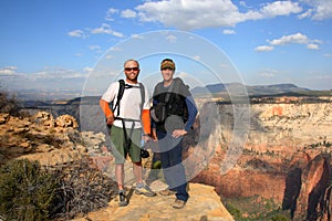 Hikers in Zion National Park