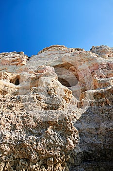 Hiking along Algar Seco in the south of Portugal