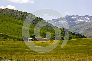 Hiking on the Alp Flix