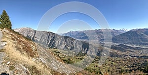 Hiking in Aven, Valais, Switzerland