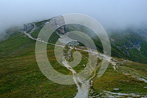 Hiking from Babele to Omu Chalet Route, Bucegi Plateau