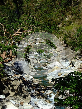 Hiking in the beautiful Shakadang Trail