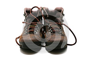 Hiking boots - front view