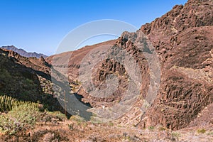 Hiking In The Breathtaking Barranco De La Aldea photo