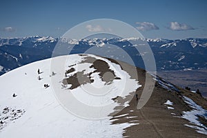 Hiking in the Bridger Mountains near Bozeman Montana