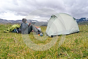 Hiking and camping in Hornstrandir photo