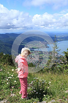 Hiking child, Tegernsee, Germany