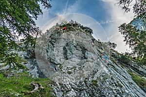 Hiking and climbing on the Tegelberg