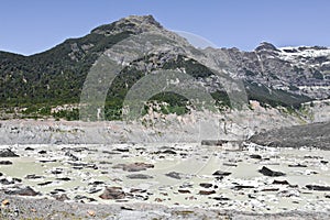 Hiking close to the glacier. Adventure in San Carlos de Barilochein close to RÃ­o Negro, Argentina. Beautiful landscapes around t