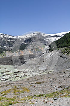 Hiking close to the glacier. Adventure in San Carlos de Barilochein close to RÃ­o Negro, Argentina. Beautiful landscapes around t