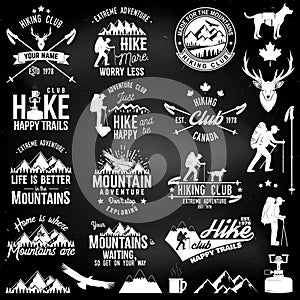 Hiking club badge.