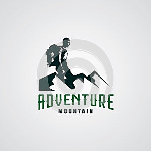 Hiking Club Expedition Logo Design Template