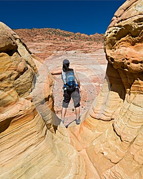 Hiking Coyote Buttes photo