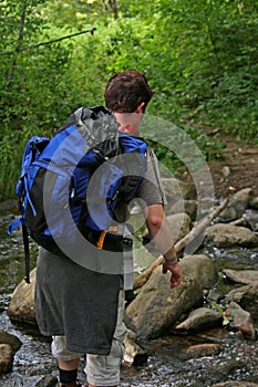 Hiking | Crossing a Stream