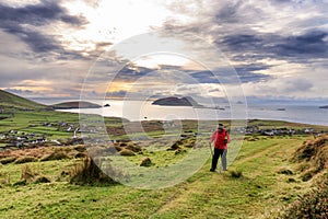 Hiking on the Dingle peninsula over Dunquin