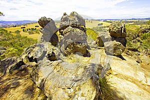 Hiking, Hanging Rock reserve, Victoria, Australia