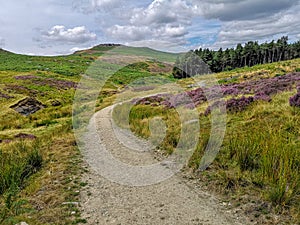 Hiking on Hathersage Moor photo