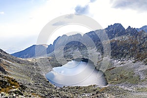 Hiking in High Tatras Mountains Vysoke Tatry, Slovakia