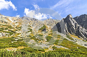 Hiking in High Tatras Mountains Vysoke Tatry, Slovakia