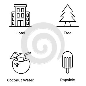 Hiking and Holiday Flat Vectors Pack