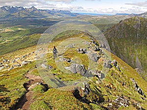 Hiking on Lofoten islands