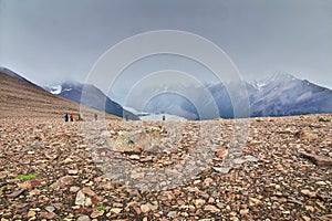 Hiking on Los Glacier national park Fitz Roy, El Chalten, Patagonia, Argentina