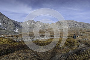 Hiking on Mccullough gulch trail in Colorado